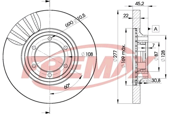 Disque de frein FREMAX BD-7038