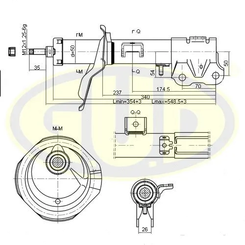 Amortisseur G.U.D. GSA339105