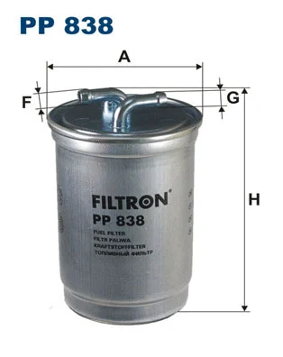 Filtre à carburant FILTRON PP 838