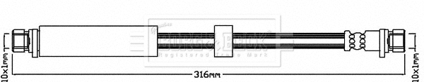 Flexible de frein BORG & BECK BBH8019