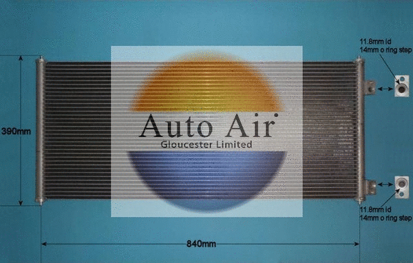 Condenseur, climatisation AUTO AIR GLOUCESTER 16-1135A