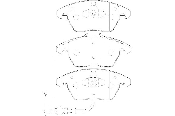Kit de plaquettes de frein, frein à disque Omnicraft 2134844
