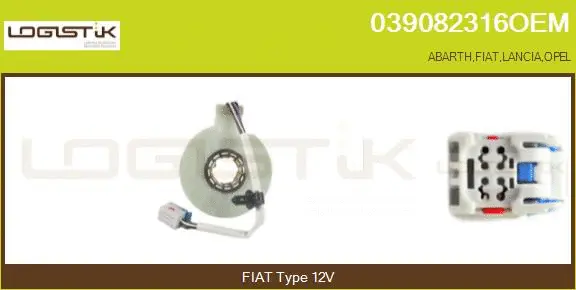 Détecteur de l'angle de braquage LGK 039082316OEM