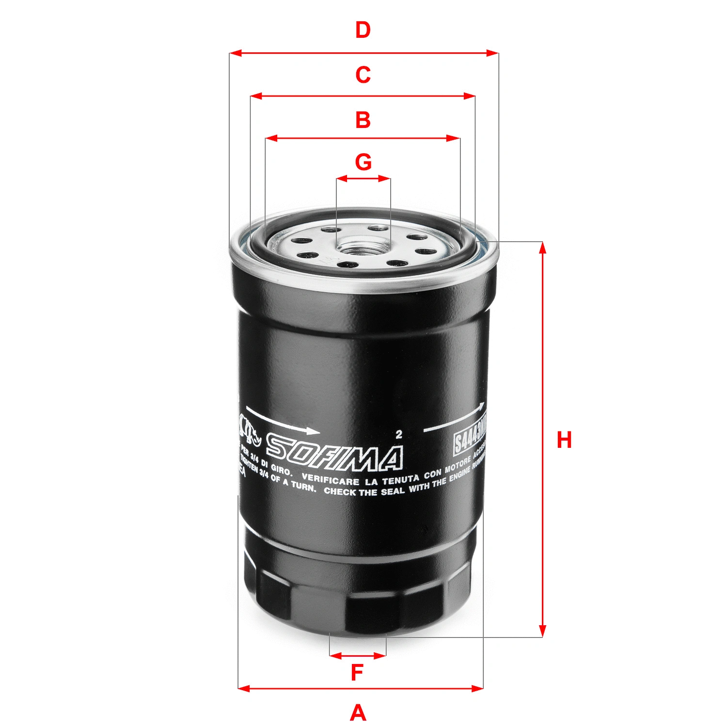 Filtre à carburant SOFIMA S 4443 NR