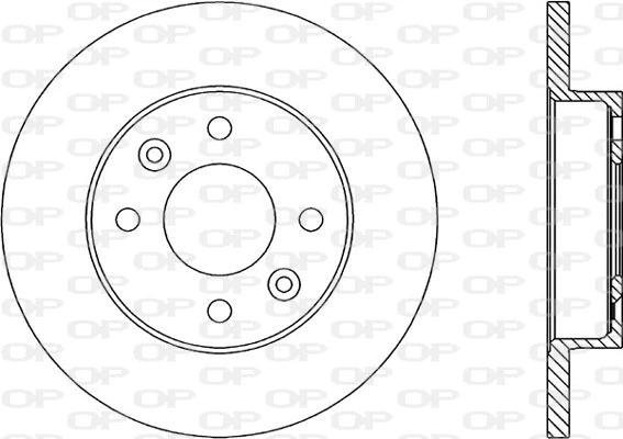 Disque de frein OPEN PARTS BDA1446.10