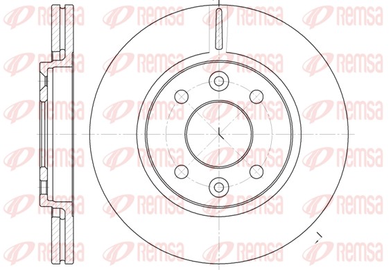Disque de frein REMSA 6117.10