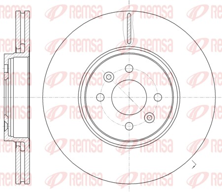 Disque de frein REMSA 61049.10