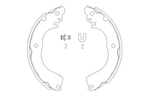 Jeu de mâchoires de frein KAVO PARTS KBS-7416