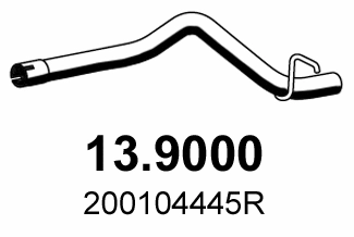 Tuyau d'échappement ASSO 13.9000