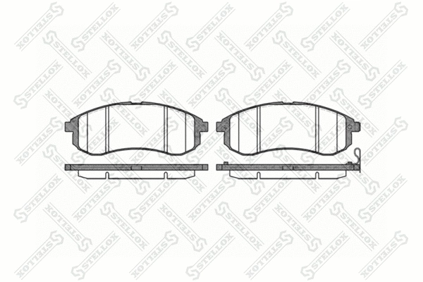 Kit de plaquettes de frein, frein à disque STELLOX 1140 001-SX