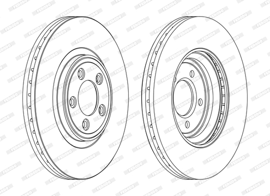 Disque de frein FERODO DDF1702DC-D