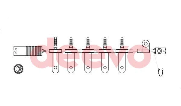 Contact d'avertissement, usure des plaquettes de frein DEEVO BW10660