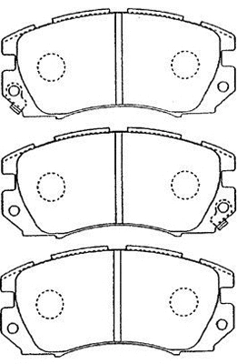 Kit de plaquettes de frein, frein à disque AISIN F1N011