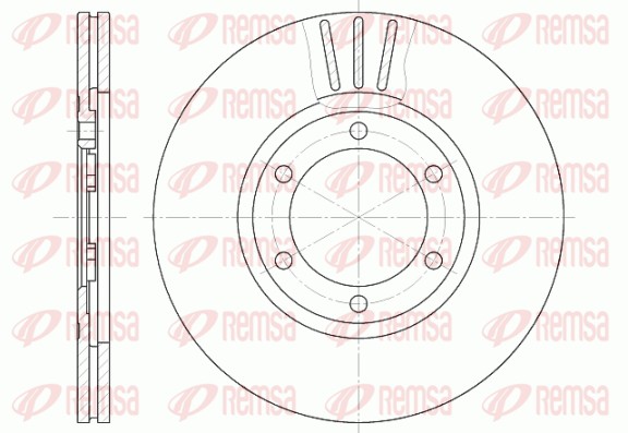 Disque de frein REMSA 6413.10