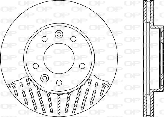 Disque de frein OPEN PARTS BDR2124.20