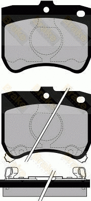 Kit de plaquettes de frein, frein à disque Brake ENGINEERING PA540
