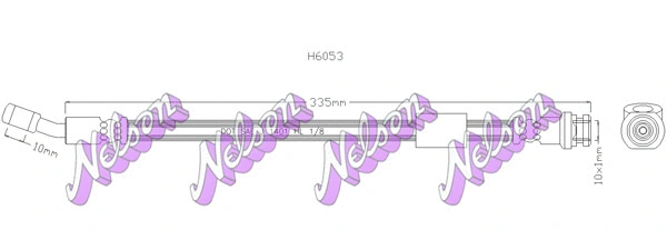 Flexible de frein KAWE H6053