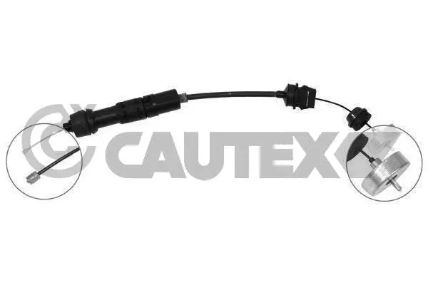 Tirette à câble, commande d'embrayage CAUTEX 038217