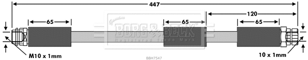 Flexible de frein BORG & BECK BBH7547