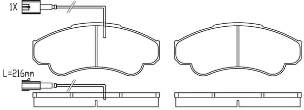 Kit de plaquettes de frein, frein à disque FIT FP2323E