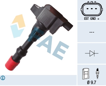 Bobine d'allumage FAE 80297