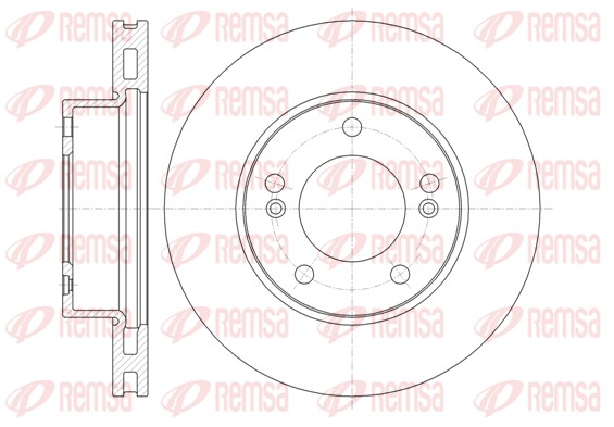 Disque de frein REMSA 61323.10