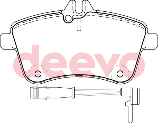 Kit de plaquettes de frein, frein à disque DEEVO BP51120