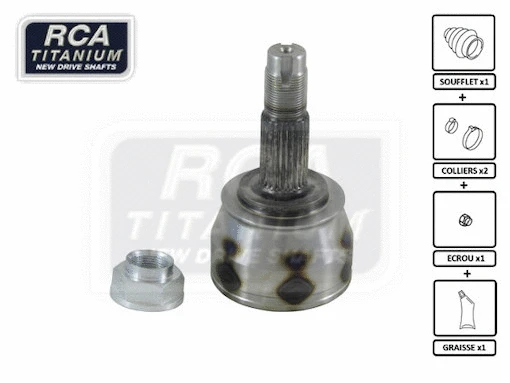 Jeu de joints, arbre de transmission RCA FRANCE FI20