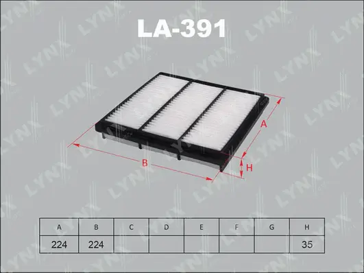 Filtre à air LYNXAUTO LA-391
