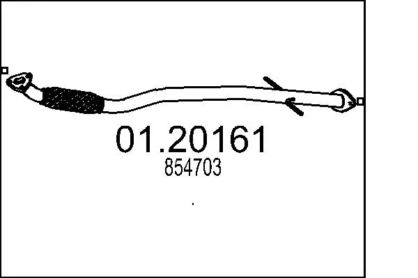 Tuyau d'échappement MTS 01.20161