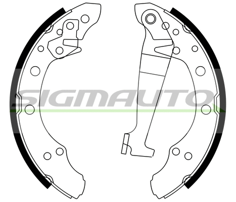 Jeu de mâchoires de frein SIGMAUTO SFA543