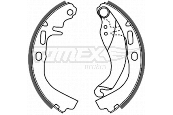 Jeu de mâchoires de frein TOMEX Brakes TX 20-77