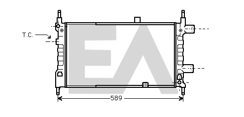 Radiateur, refroidissement du moteur EACLIMA 31R54041