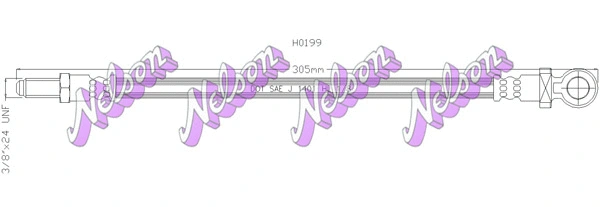 Flexible de frein KAWE H0199