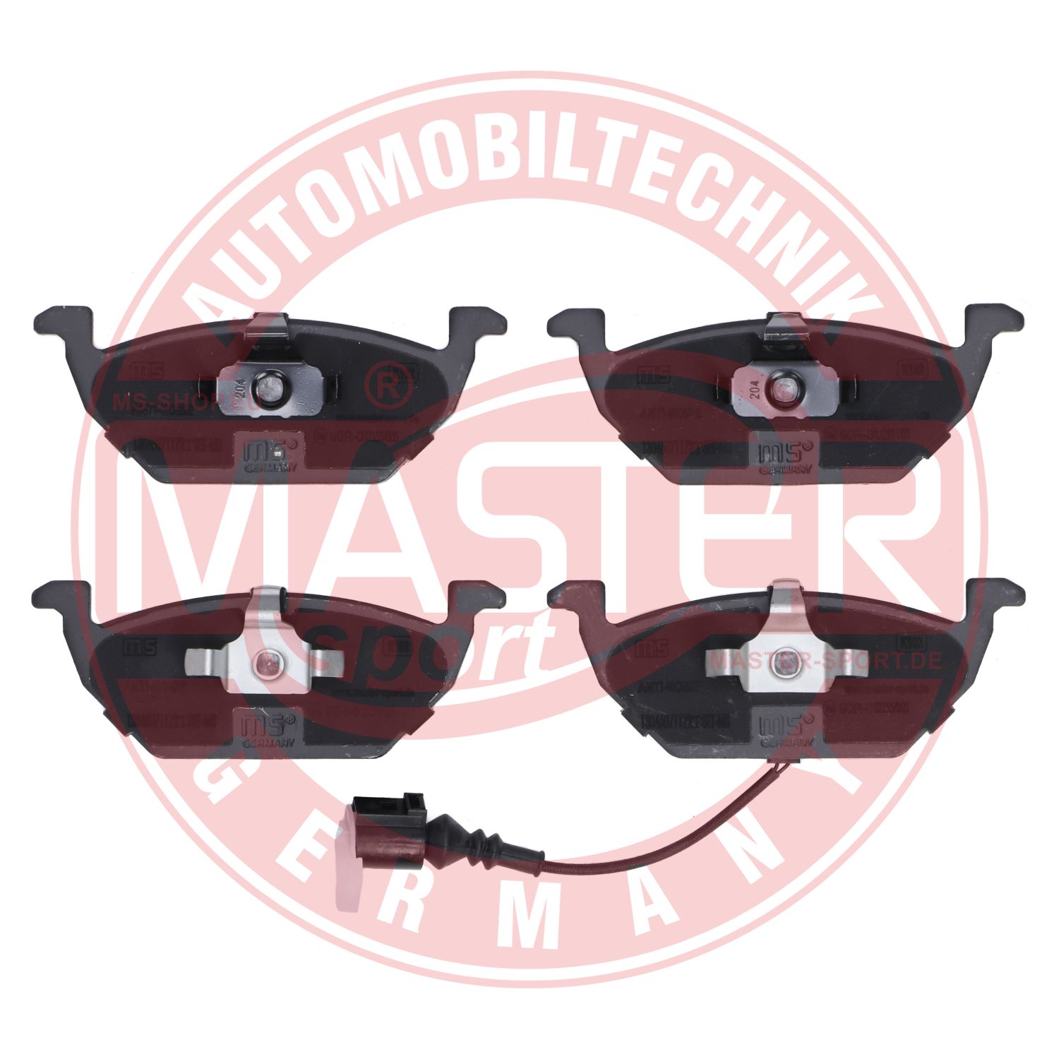 Kit de plaquettes de frein, frein à disque MASTER-SPORT GERMANY 13046071172T-SET-MS