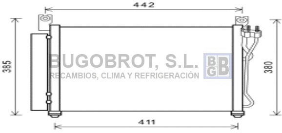 Condenseur, climatisation BUGOBROT 62-KA5158