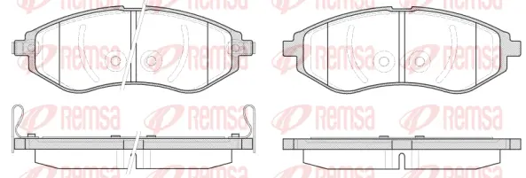 Kit de plaquettes de frein, frein à disque Flexible Drive 098602