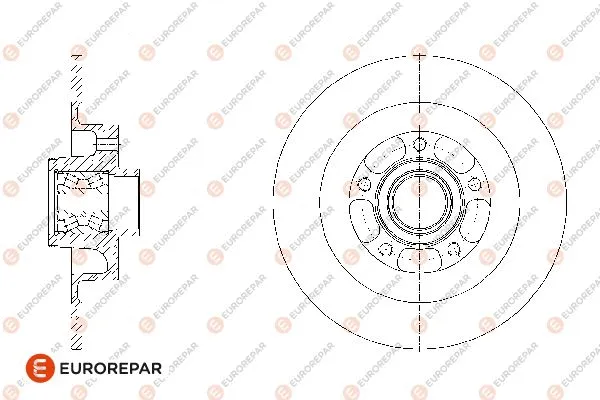 Disque de frein EUROREPAR 1676011280