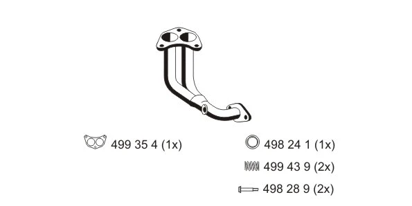 Tuyau d'échappement ERNST 311526