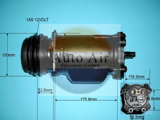 Compresseur, climatisation AUTO AIR GLOUCESTER 14-5007R