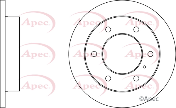 Disque de frein APEC DSK731