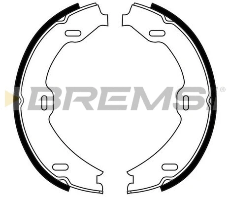 Jeu de mâchoires de frein, frein de stationnement BREMSI GF0311