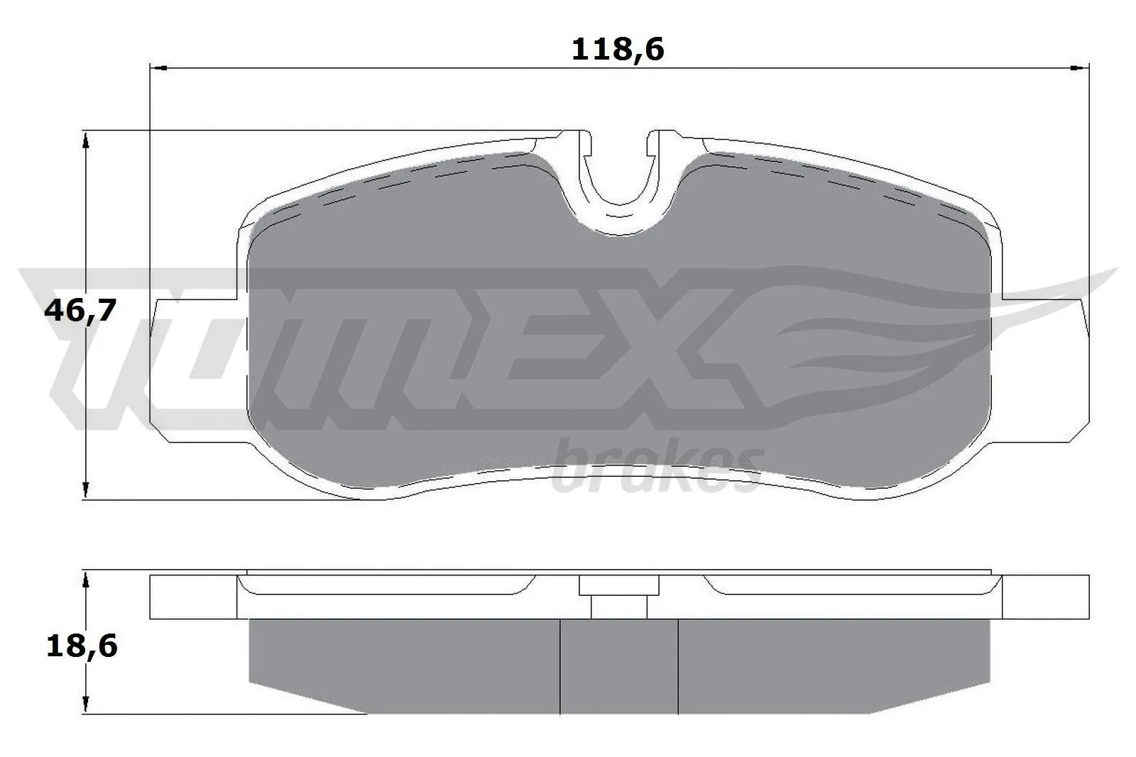 Kit de plaquettes de frein, frein à disque TOMEX Brakes TX 17-81