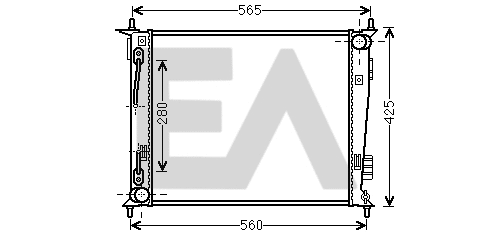 Radiateur, refroidissement du moteur EACLIMA 31R36086