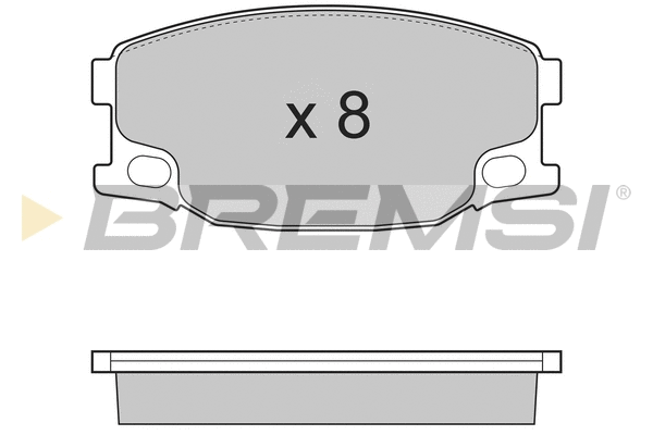 Kit de plaquettes de frein, frein à disque BREMSI BP3318