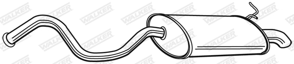 Silencieux arrière WALKER 22858