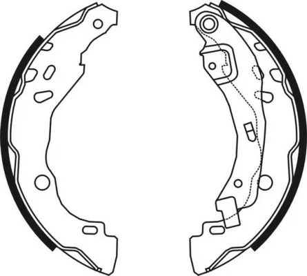 Jeu de mâchoires de frein ABE C0R023ABE
