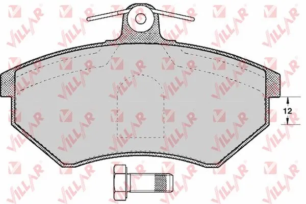 Kit de plaquettes de frein, frein à disque VILLAR 626.0600
