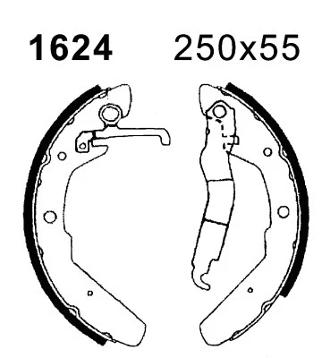 Jeu de mâchoires de frein BSF 06379
