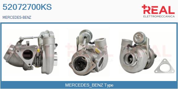 Turbocompresseur, suralimentation REAL 52072700KS